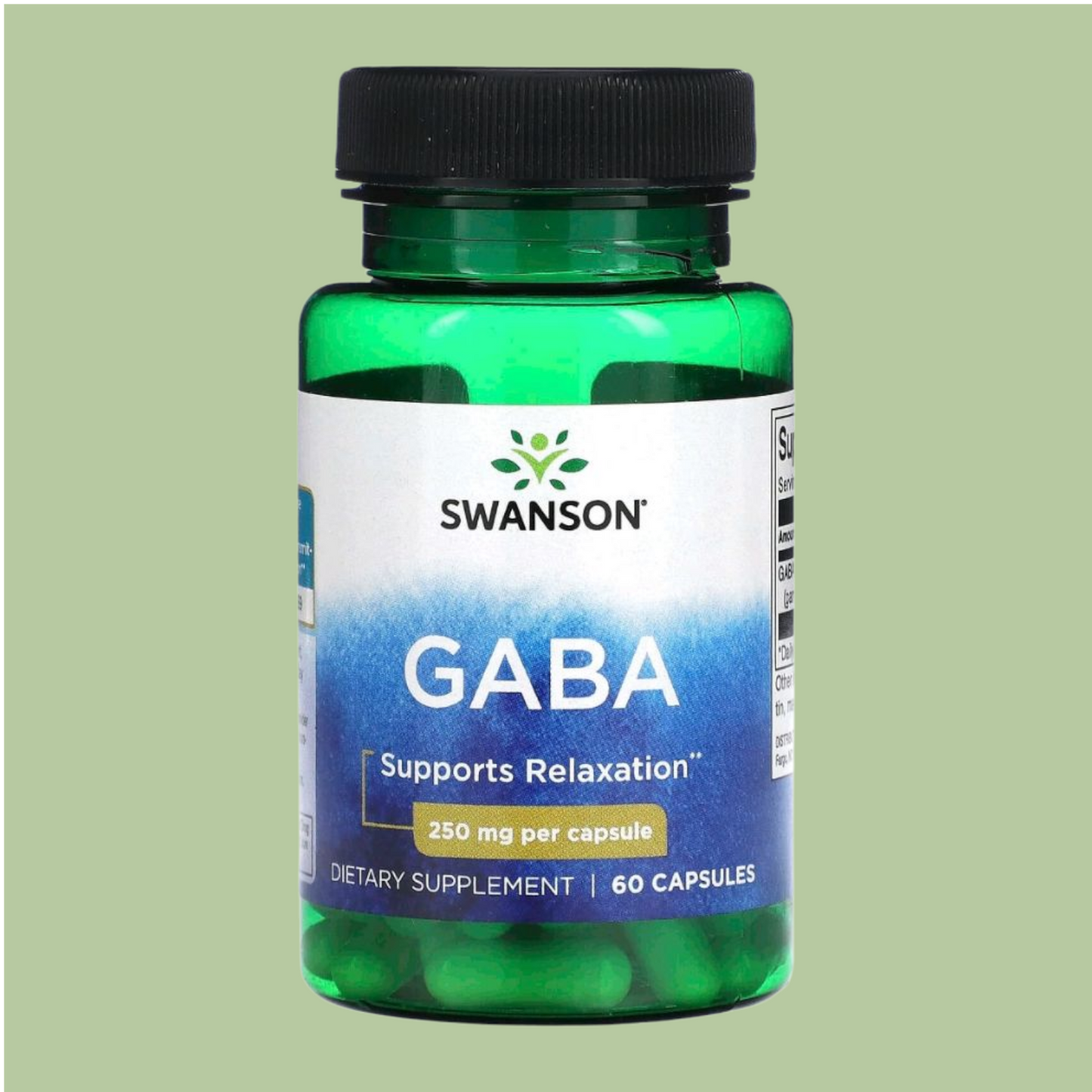 Suplemento dietético Swanson GABA