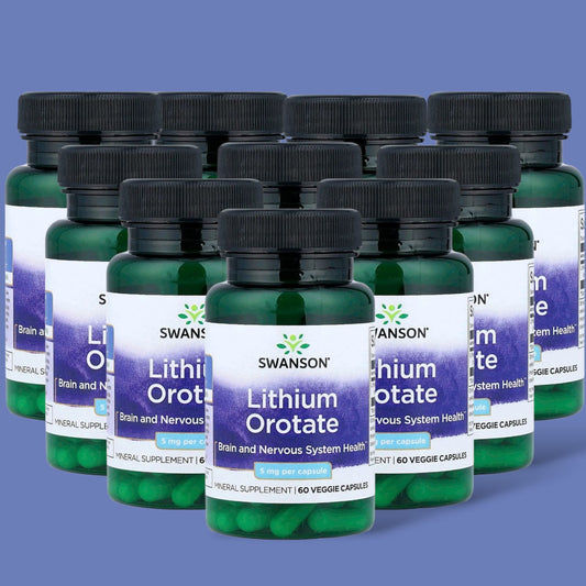 10 x Swanson - L - orotate - 5mg - 60 Veggie Capsules