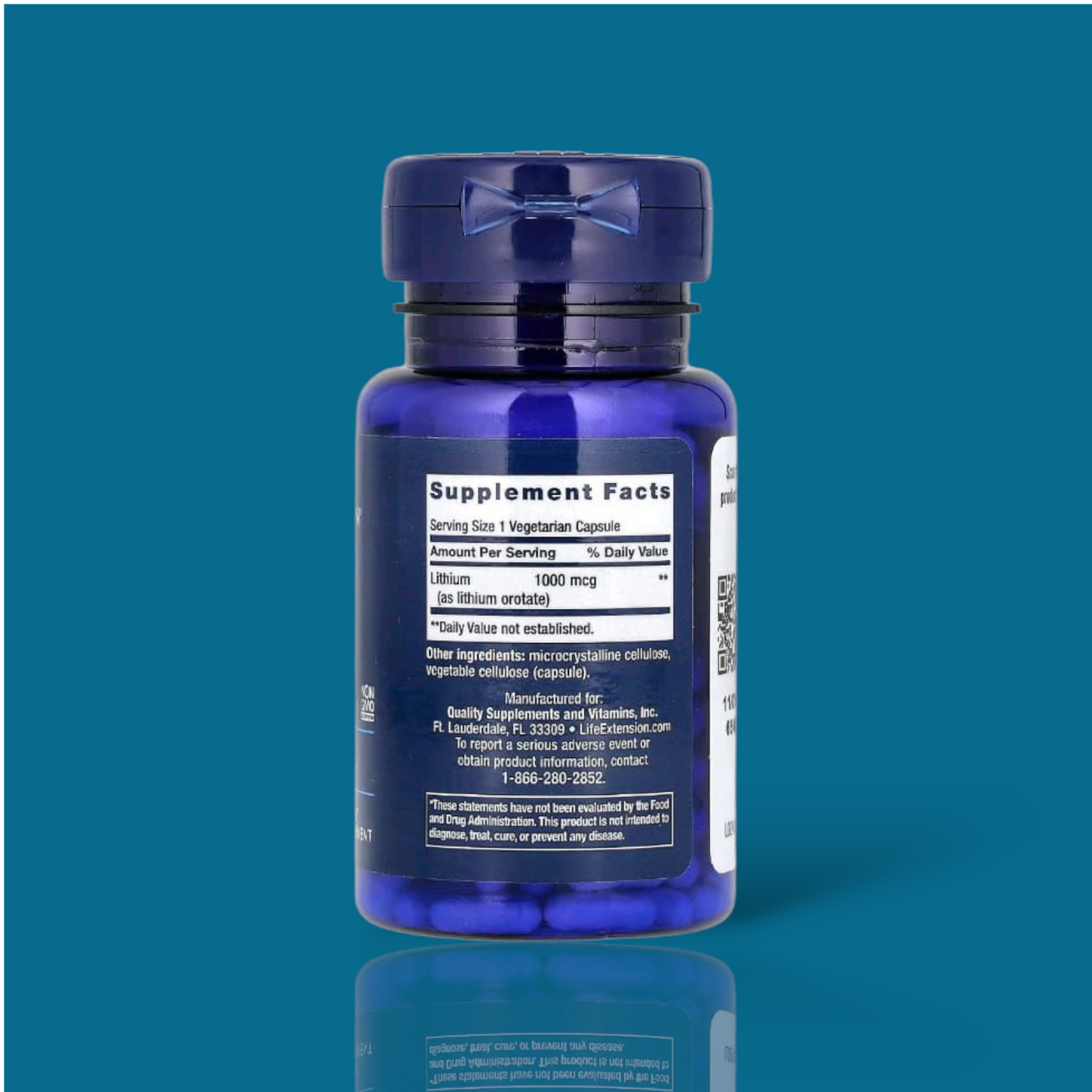 10 x Life Extension - Lithiumn-1mg - 100 capsules