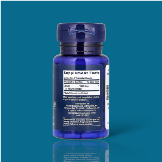 10 x Life Extension - Lithiumn-1mg - 100 capsules