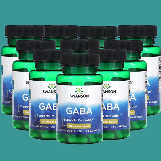10 x Swanson GABA Dietary Supplement