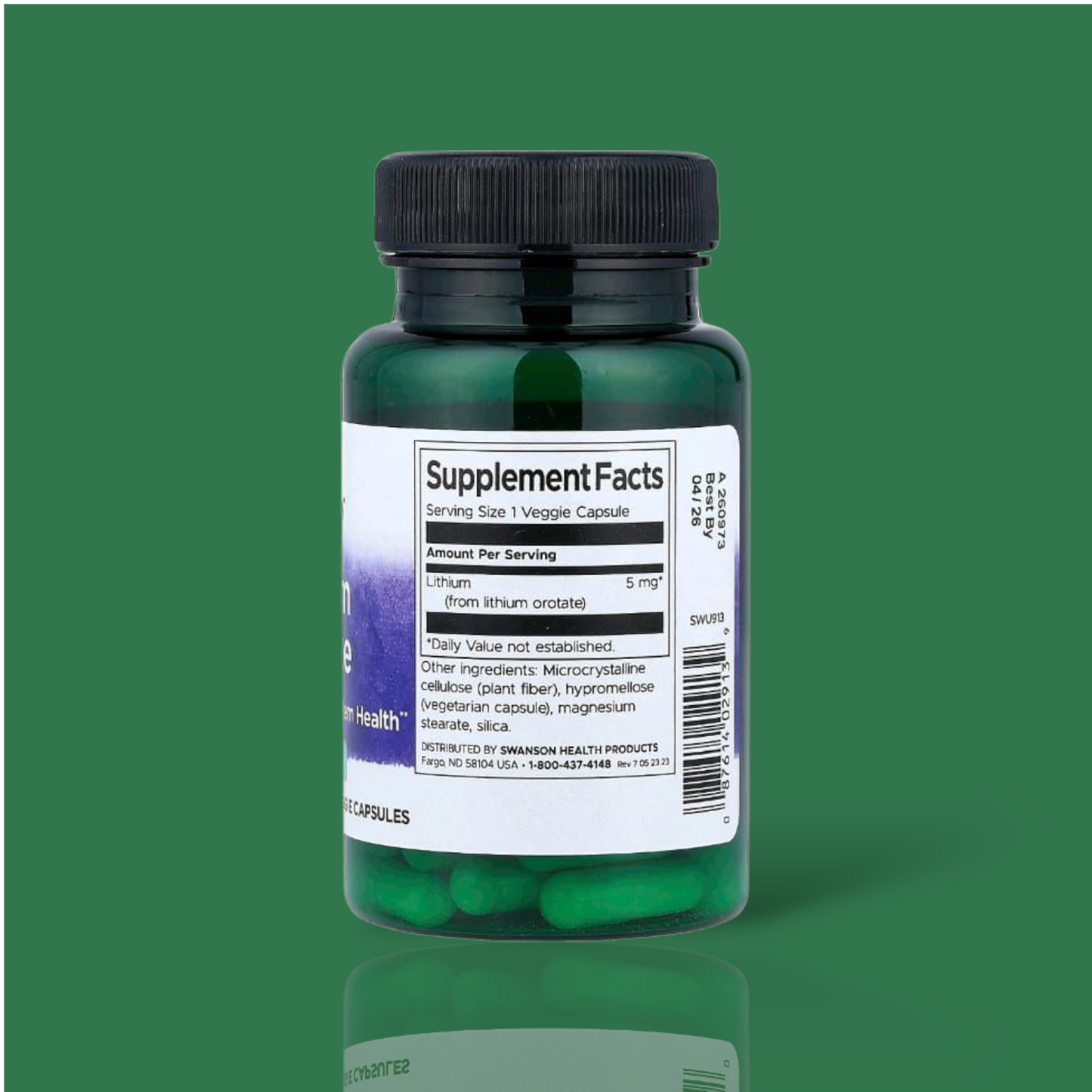 10 x Swanson - L - orotate - 5mg - 60 Veggie Capsules